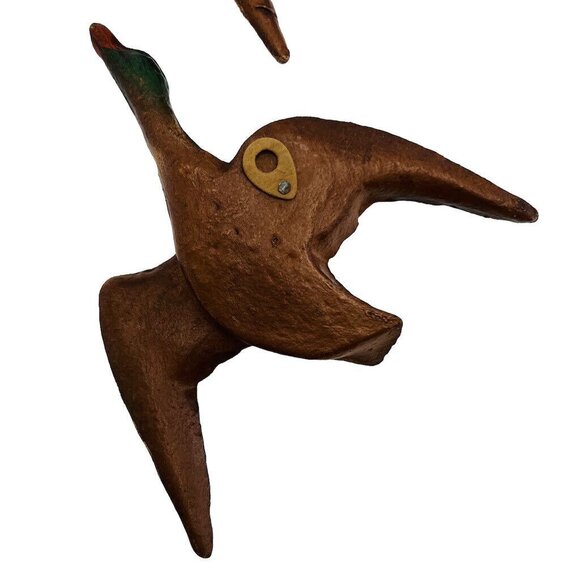 Vintage Wall Decor Geese In Flight by Syroco MCM USA Faux Wood Grain Small - Picture 6 of 10